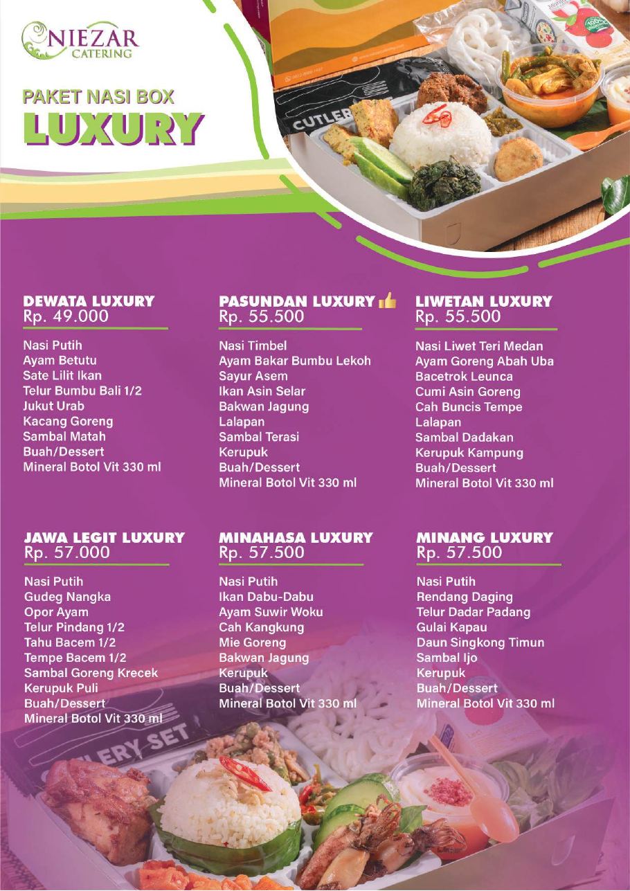 Paket Nasi Box Luxury — mulai Rp 49.000