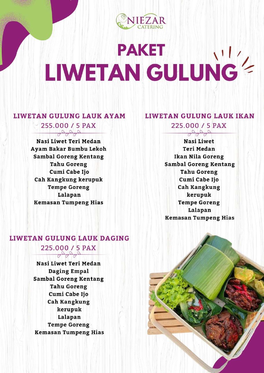 Paket Liwetan Gulung — isi 5 pax